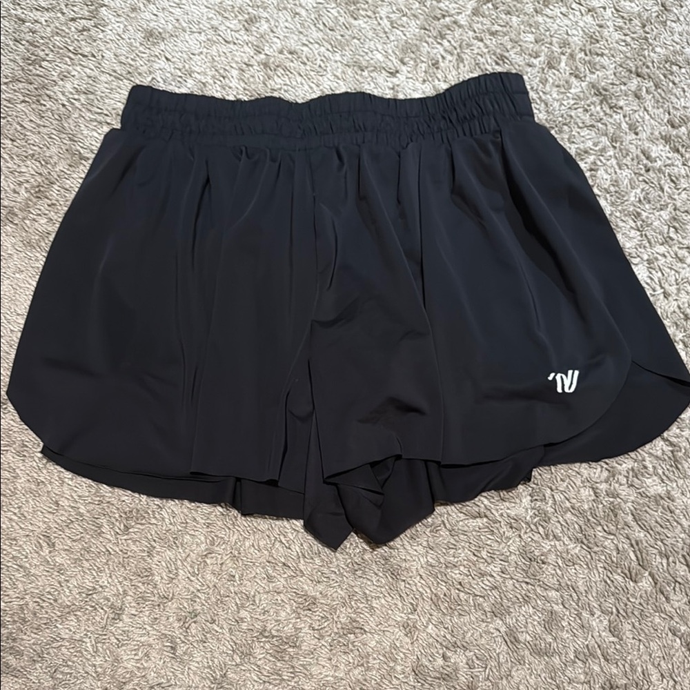 Women's Black Butterfly Shorts